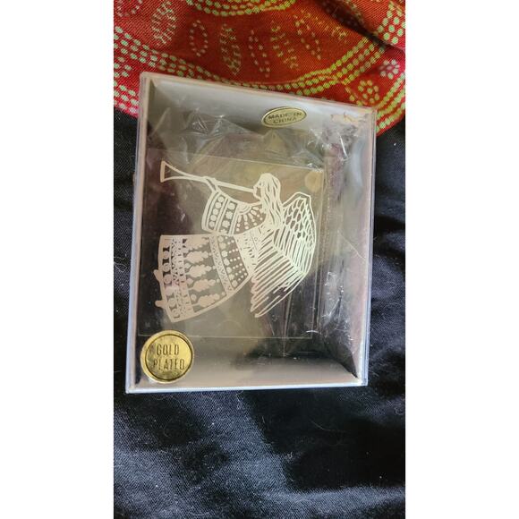 New vintage Gold Plated brass Angel ornament Christmas Fantasy collection - Picture 5 of 5